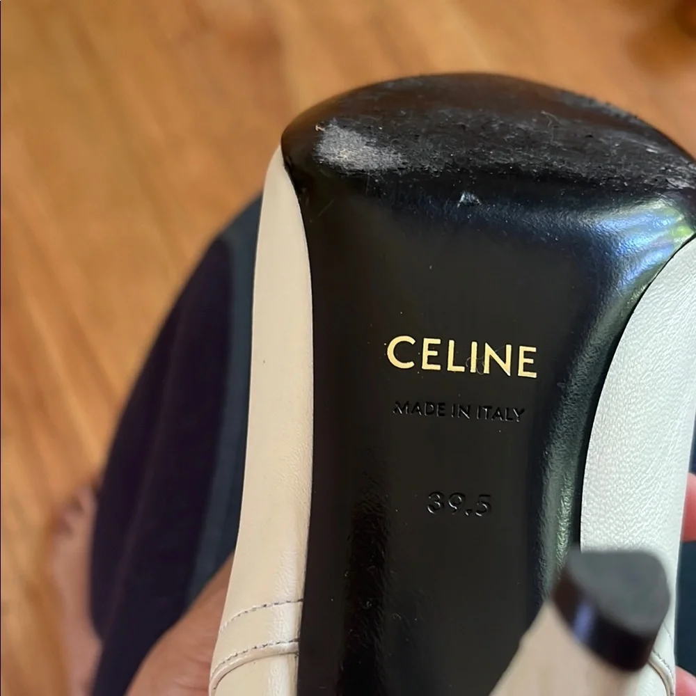 Celine Elegant White Ankle Boots - Picture 3 of 9